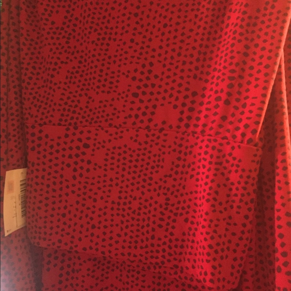 Red and black small llr maxi skirt